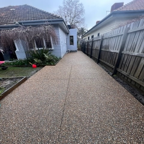 Exposed Aggregate driveway Murrumbeena